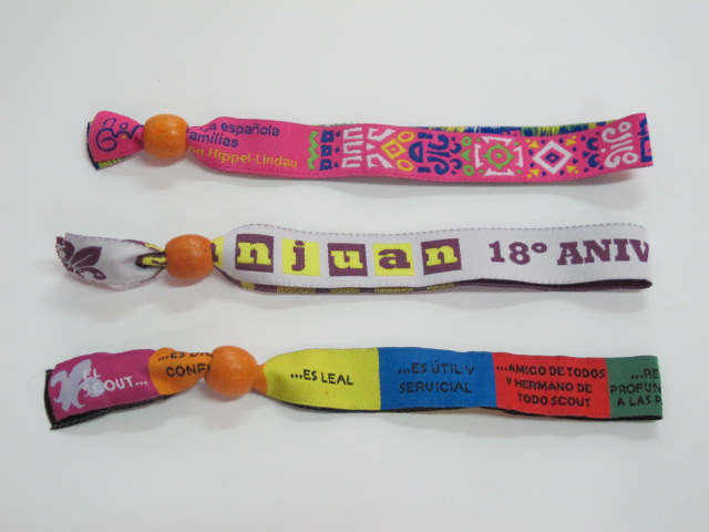 ▷Pulseras de tela personalizadas a todo color